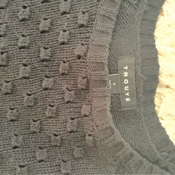 Black medium weight sweater with zip detail - Picture 2 of 2